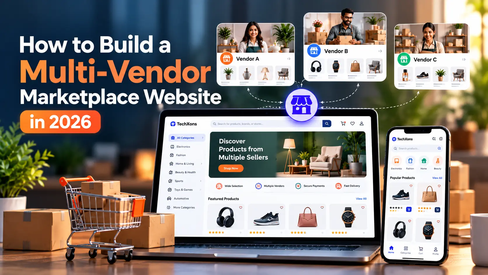 How to Build a Multi-Vendor Marketplace Website in 2026