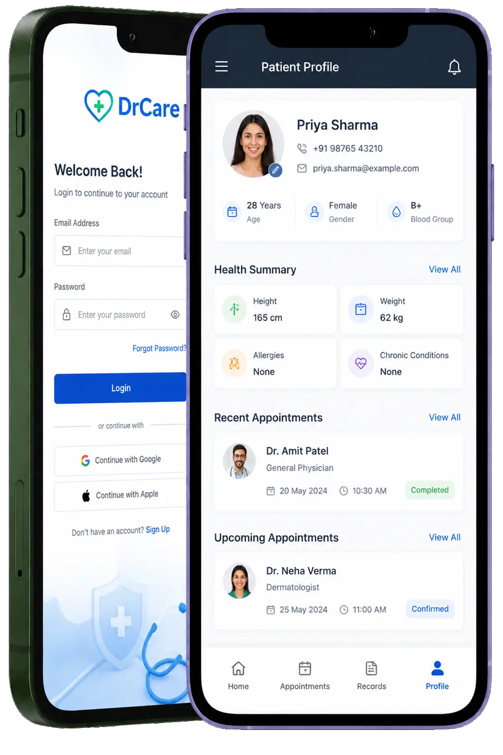DrCare Healthcare Ecosystem Mockup