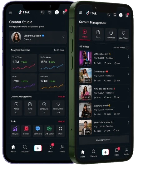 TikTok Clone Creator Studio
