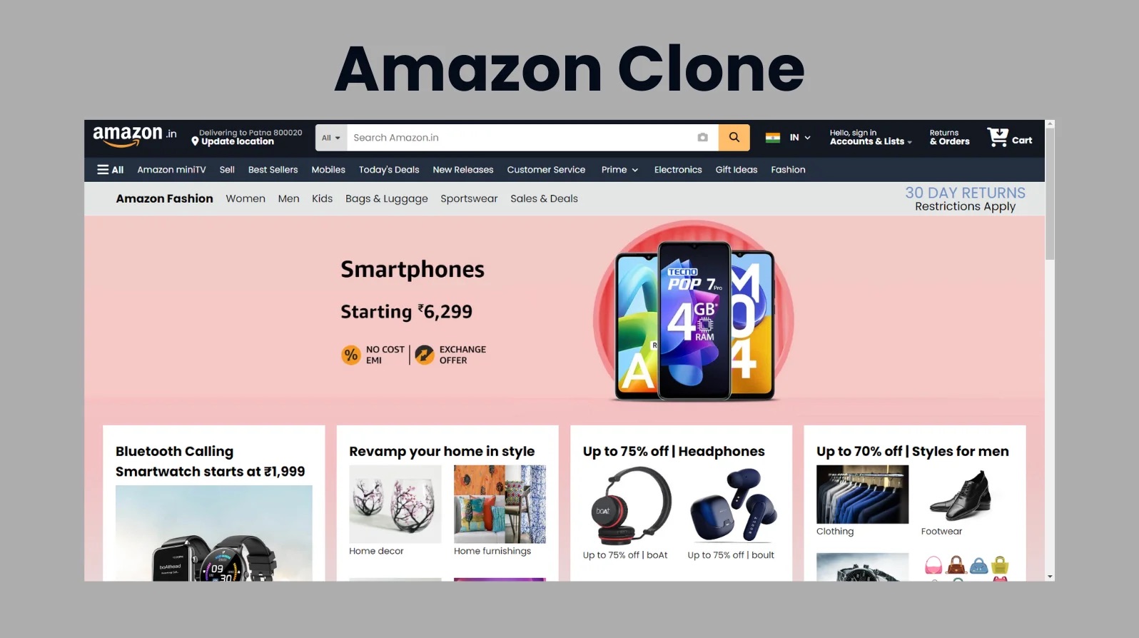 Amazon Clone – A Complete Guide to Building a Multi-Vendor eCommerce Marketplace
